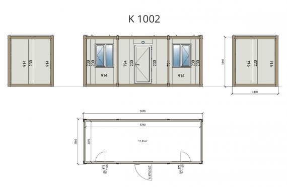 מכולה באריזת משטחים -k-1002