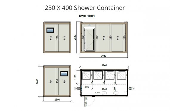 מכולת מקלחת kw4-230x400